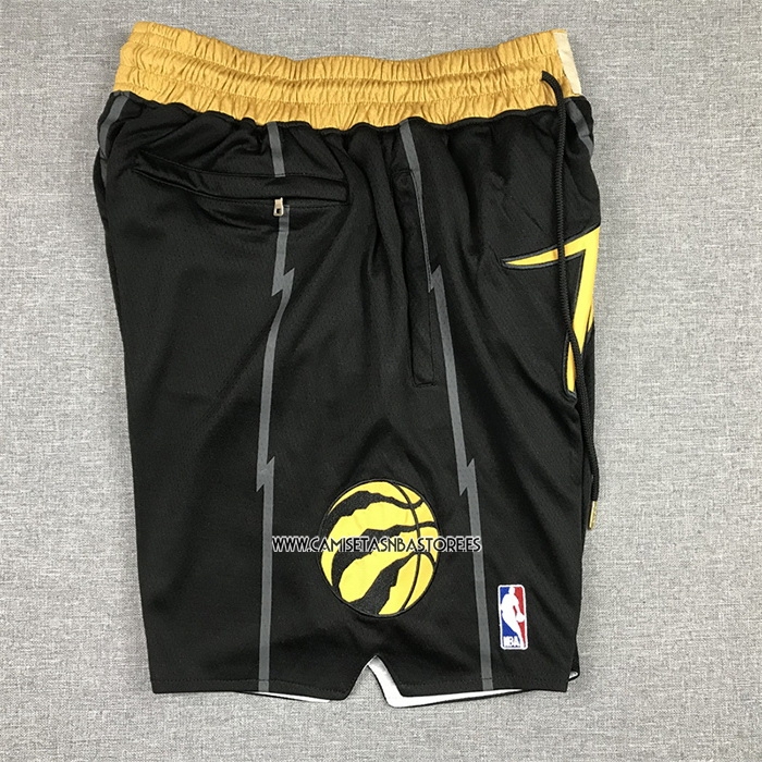 Pantalone Toronto Raptors Ciudad Just Don 2021-22 Negro